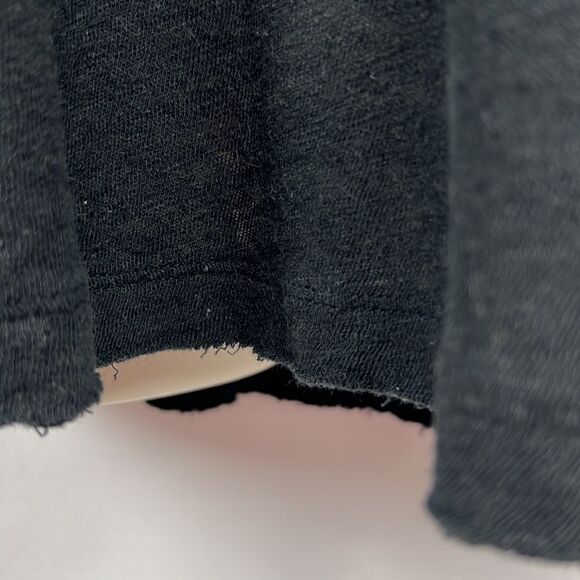 Free People Black short sleeve deep bee tunic top size small EUC - Picture 5 of 11